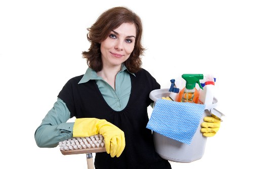Safety-focused carpet cleaning in a home environment